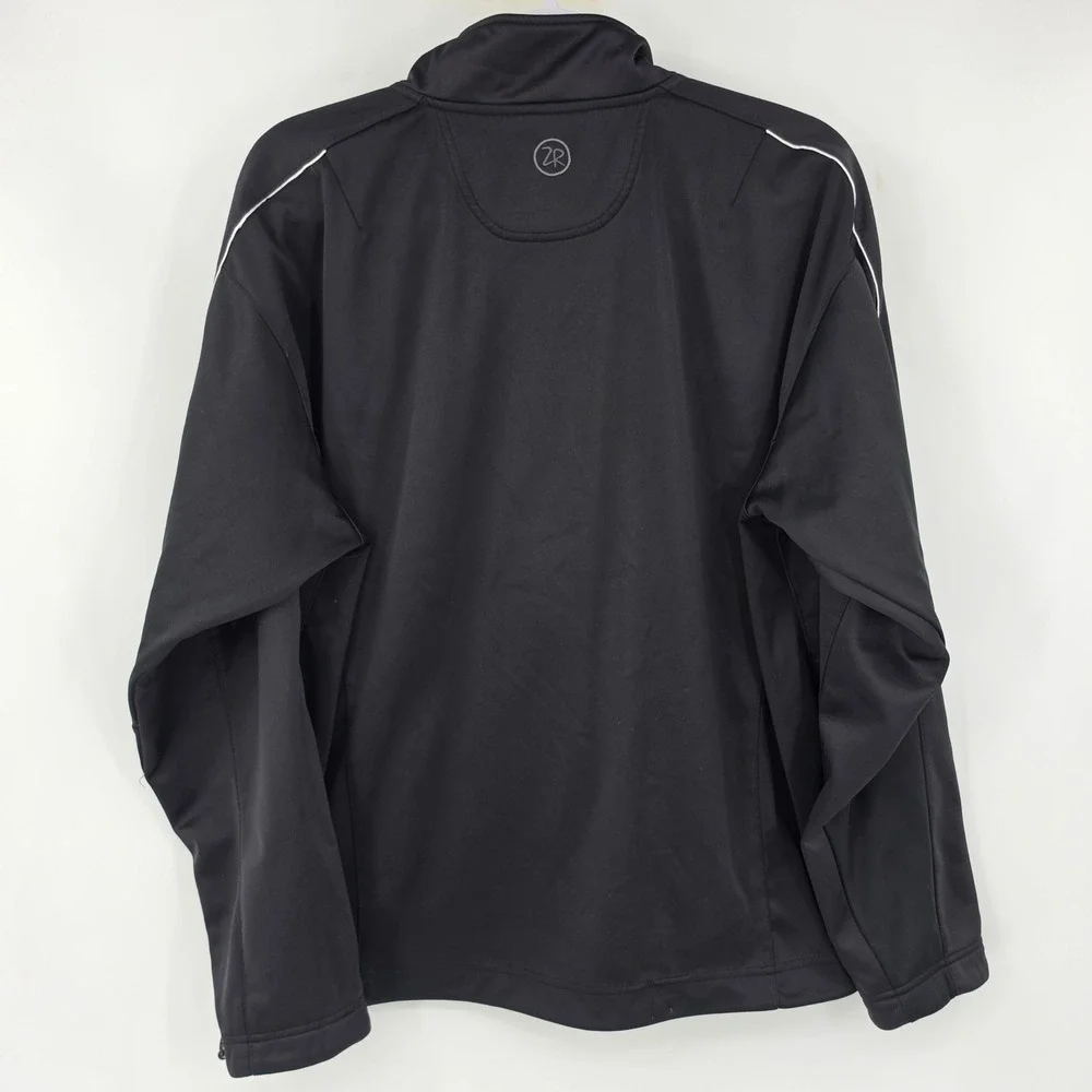 Zero Restriction Mens Black Tour Series Quarter Zip Golf Pullover Jacket Size M